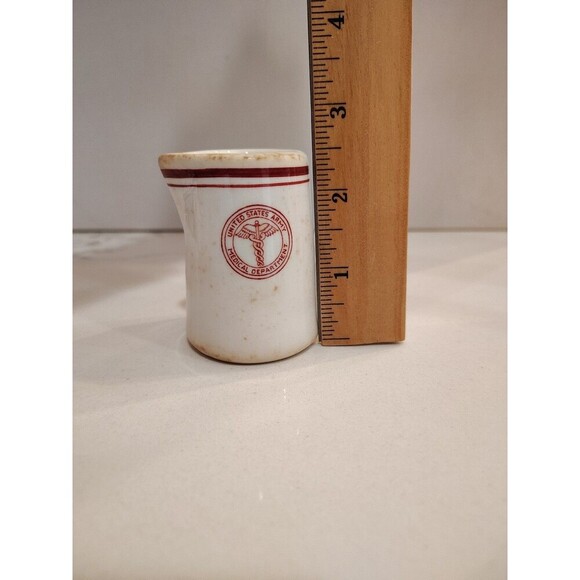 US Army Medical Department Porcelain Creamer Bedford, OH Bailey Walker China - Picture 10 of 11